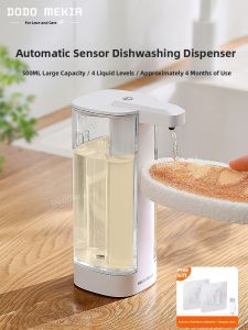 Dodo Beautiful Home Kitchen Automatic Induction Soap Dispenser Gel Hand Wash Liquid Machine Wall Mounted Plastic Oxidized Surface