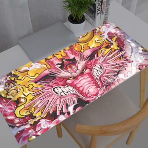 Bandai | Gaming Mousepad Big Computer One Piece Luffy New Gamer Mouse Pad Natural Rubber With Locking Edge Gaming Mouse Mat XXL