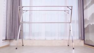 Royalstar Jemuran Baju Lipat Jemuran Pakaian Portable Jemuran Hanger Tahan Karat Minimalis Serbaguna Jemuran Stainless Steel Serbaguna Rak Jemuran Fleksibel 2 Tiang 3 Tiang - Lazada