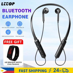 New Neck-Hanging Headphones G01 Free LED Watch B7 Sports Wireless Bluetooth Headset Binaural Running Mini Neck-Hanging Music Earplugs With Mic