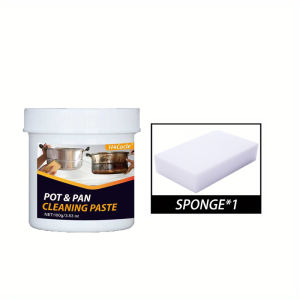 Multi-Purpose Kitchen Cleaner - Pot &Pan Cleaning Paste for Stove and Cookware Rust Stain Removal Cleaning Paste Bottom Low Odor