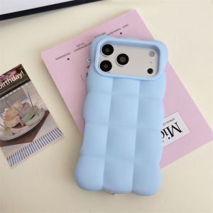 Creative 3D Cloud Silicone Phone Case for IPhone 17 16 15 14 13 12 Pro Max 17Pro IPhone17 I17 ProMax Funny Soft Shockproof Cover