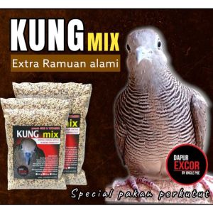 pakan gacor harian perkutut KUNG MIX dapur excor 500gr