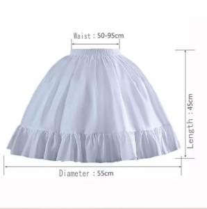 Váy Lót Ngắn Xếp Ly Bồng Bềnh Kiểu Tutu Chất Liệu Xốp Nửa Thân Không Có Khung Màu Trơn Dành Cho Nữ.