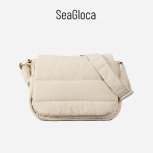 Seagloca Candy-colored Soft Ultra-light Down Cotton Shoulder & Crossbody Bag