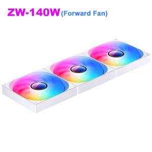 JONSBO | JONSBO ZW-140 ARGB Case Fan 14CM Wireless Splicing Combined Fan PWM 3 IN 1 Forward /Reverse Cooling Fan