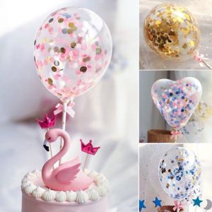 5 inch Confetti Balloon Cake Topper Decoration [M sia]