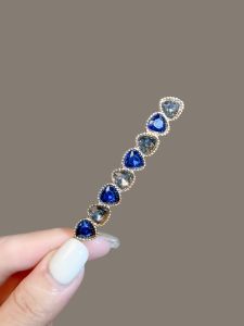 Korean Style Simplicity Fake Crystal Hair Clips Elegant Bangs Side Clips Girl Single Row Clips Top Clips Hair Cards Hair Accessories