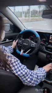 Bọc vô lăng Da D cut Bọc Thể Thao Da TPU Cao Cấp Bọc tay lái D cut CacBon Dùng cho xe  XL7 Ertiga.. SIZE 38cm - Phụ Kiện 4 Bánh 868