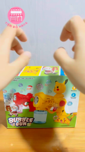[Tặng 4 Cục Pin] Đồ Chơi Máy Bắn Bong Bóng Xà Phòng Hottrend Nhân Vật Hoạt Hình Dành Cho Bé