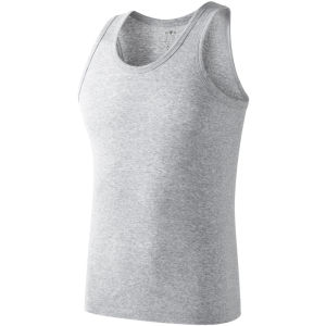 Yaloo American Style Mens Ribbed Vest Fitness Sport Pure Cotton Sleeveless Tank Top Large Size Summer Inner Wear Sweatshirt