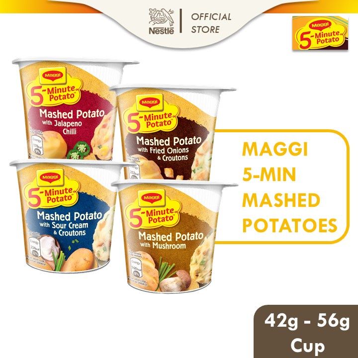 MAGGI 5Minute Mashed Potato instant food assorted flavoured mash