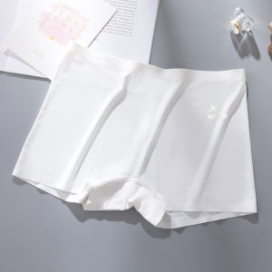 miiow | Ice Silk Seamless Safety Pants Womens Anti-Light 2025 New Underwear Short Skirt Special Flat Angle Shorts Cotton Lined Mid Waist