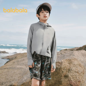 Balabala Children Sunscreen Clothing Girls 2024 Summer Thin Section Boys Skin Clothing Breathable Baby Parent-Child Tide