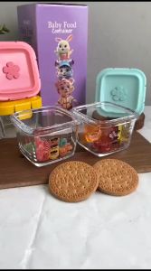 Tempat Mpasi Wadah Penyimpanan / Jiayi Wadah Mpasi Baby Set / Baby Food Container Penutup Lock 4 in 1 Kotak Plastik Tempat Makan Si Kecil Kaca & Plastik - Lazada