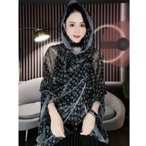 Khăn Choàng Lụa Nữ Phong Cách Hàn Quốc Siêu Lớn Mỏng Chống Nắng Khăn Choàng Đa Năng Khăn Choàng Lụa Mềm Mại Thời Trang Mùa Xuân Thu