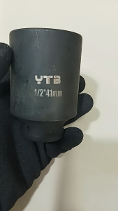 ลูกบล็อก ลูกบล็อกยาว 1/2 นิ้ว (4หุน)  12 เหลี่ยม เบอร์  41  มม.  (ลูกบล็อกกระแทก )