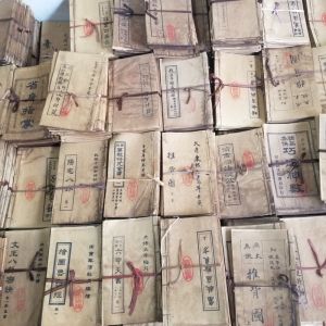 Retro Hand-Copied Bookshelf Decorations Chinese Traditional Medicine I Ching Back Prediction Map Ancient Geography Books