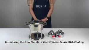 XINHONG Gas Single Person Hot Pot 304 Stainless Steel Alcohol Stove Detachable Hot Pot Food Warmer Set Modern for Hotel Commercial Outdoor Self-Service Takeaway