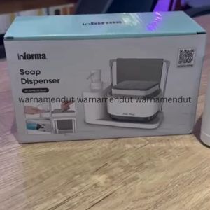 Dispenser Sabun Cuci Piring Tangan Dengan Tempat Spons Multifungsi Estetik Minimalis WMO IF9590