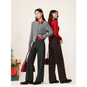 HIPPIE MISS | Bohemian Christmas Leisure Style Warmth Attractive Wide-leg Trousers