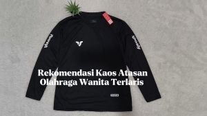 Baju Olahraga Atasan Wanita Lengan Panjang Kaos Jersey Dry Fit Running Zumba Lari Yoga Senam Fitness Volly Futsal Sport dll..
