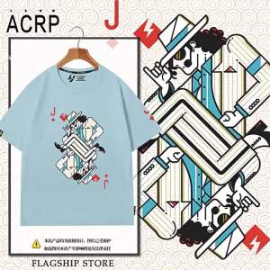 Creative Poker Characters Leisure Loose Cotton Fun T-Shirt