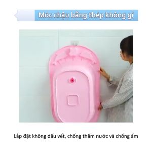 móc treo đồ inox treo dán tường dùng cho nhà bếp phòng tắm chắc chắn chống thấm nước và chống ẩm--Giá đỡ móc lưu vực Khả năng chịu tải mạnh