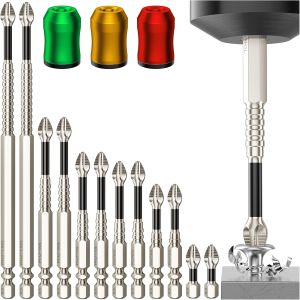 OIMG | High Magnetic Screwdriver Drill Bit Set - 12Pcs K5 Impact Resistant Non Slip Bit Screwdriver Bit Set - 25 50 65 70 90 150mm