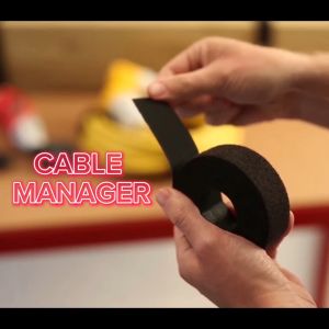 Reusable Cable Straps Cable Manager Velcro Strap High Quality Cable Organizer Cable Tie 10 Meter Roll 10mm 12mm 20mm 25mm Widths Strong Hold Reusable Cut to Length Keep Cables Organized