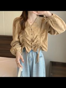 Yoohui ZZ063: Desain Fashionable & Nyaman untuk Kemeja Korea Wanita Oversize
