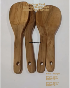 Centong Nasi Centong Kayu Jati Alami Food Grade