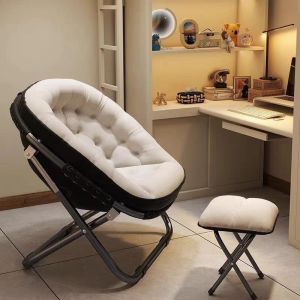 TABLETROVE Lazy Sofa Lazy Sofa Chair Flodable For Adult Modern Cotton Sopa Chair With Footrest