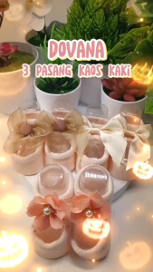DOVANA Kaos Kaki Set Bayi Perempuan Korean Style Baby Socks Gift Lucu New Born Korean Style Girl