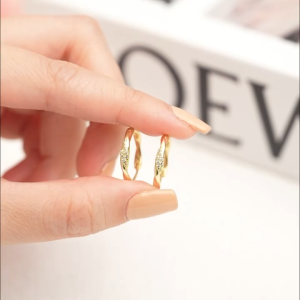 Khuyên Tai Tròn Nữ Bạc 925 HGJG Dạng Xoắn Vòng Phong Cách Retro Thích Hợp Đeo Hằng Ngày Đeo Đi Chơi