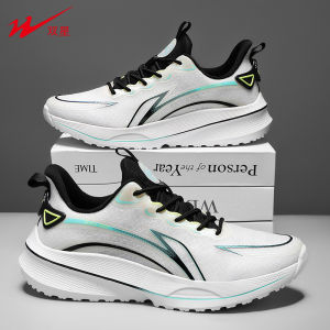 Double Star Mens Running Shoes Spring Autumn Shock Absorption Lightweight Breathable Anti-slip Mesh Surface Wear-resistant