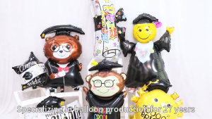 Balon Foil Jumbo Karakter Kartun Tema Graduation Wisuda Kelulusan Burung Hantu Beruang Pinguin Toga Surat