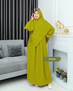 Gamis syari hijab Zakhira/ One Set Zakhira / One Set Hijab Zakhira/ Setelan Gamis Hijab Crinkle/ Gamis Syari/ Gamis Terkini