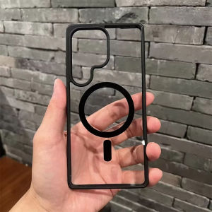 Transparent Magnetic Acrylic Phone Case For Samsung Galaxy A57 A37 A56 A55 A16 A07 A06 A26 S25 S24 S26 Ultra For Magsafe Cover