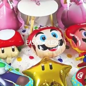 Super Mario Luigi Plumber Brothers Princess Peach Mushroom Birthday Balloon Party Decoration Tableware