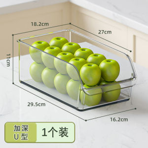 Food Grade Plastic Drawer Style Refrigerator Storage Box Egg Fruit Organizer Kitchen Storage Bin No Brand Simple Design