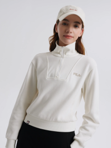 FILA CORE LIFESTYLE FILA ORIGINALE Womens Long Sleeve Top (Brown / White)
