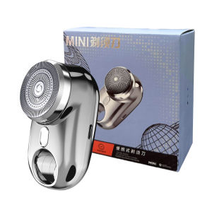 Mini Men Travel Electric Shaver With Atmosphere LED Lamp Portable Rechargeable Cordless Electric Face Beard Razor Trimmer Knives
