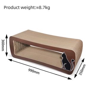 Long Tail Cat Scratching Board Model Cutting BB Layer 99*35*36cm 8.7kg Multi Cat Can Bear 150 Pounds Feng Shun