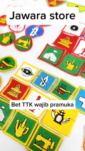 Bet Badge TKK Tanda Kecakapan Khusus Wajib Pramuka SIAGA PENGGALANG PENEGAK Bordir