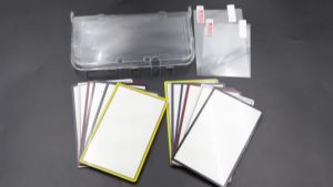 Ốp Lưng Cứng Trong Suốt Với Miếng Dán Màn Hình Trên Dưới Và Kính Bảo Vệ Ống Kính Cho Nintendo New 3DS XL - Bộ Bảo Vệ Tiết Kiệm Chi Phí Hơn