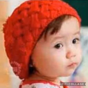 T.I - Topi Rajut Nanas Anak Perempuan Pineapple Beanie Hat Import Korean Style