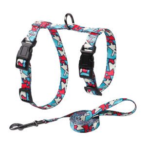 HamshMoc Lightweight Cat Harness Leash Set Soft Adjustable Kitten Puppy Vest With Rope Durable Buckle For Cats Pets Walking Accessories