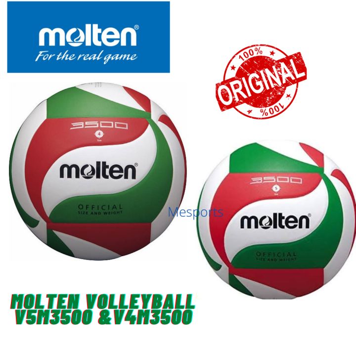 ORIGINAL MOLTEN VOLLEYBALL V4M3500 & V5M3500 Lazada