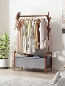 Multifunctional Standup Coat Rack Storage for Bedroom